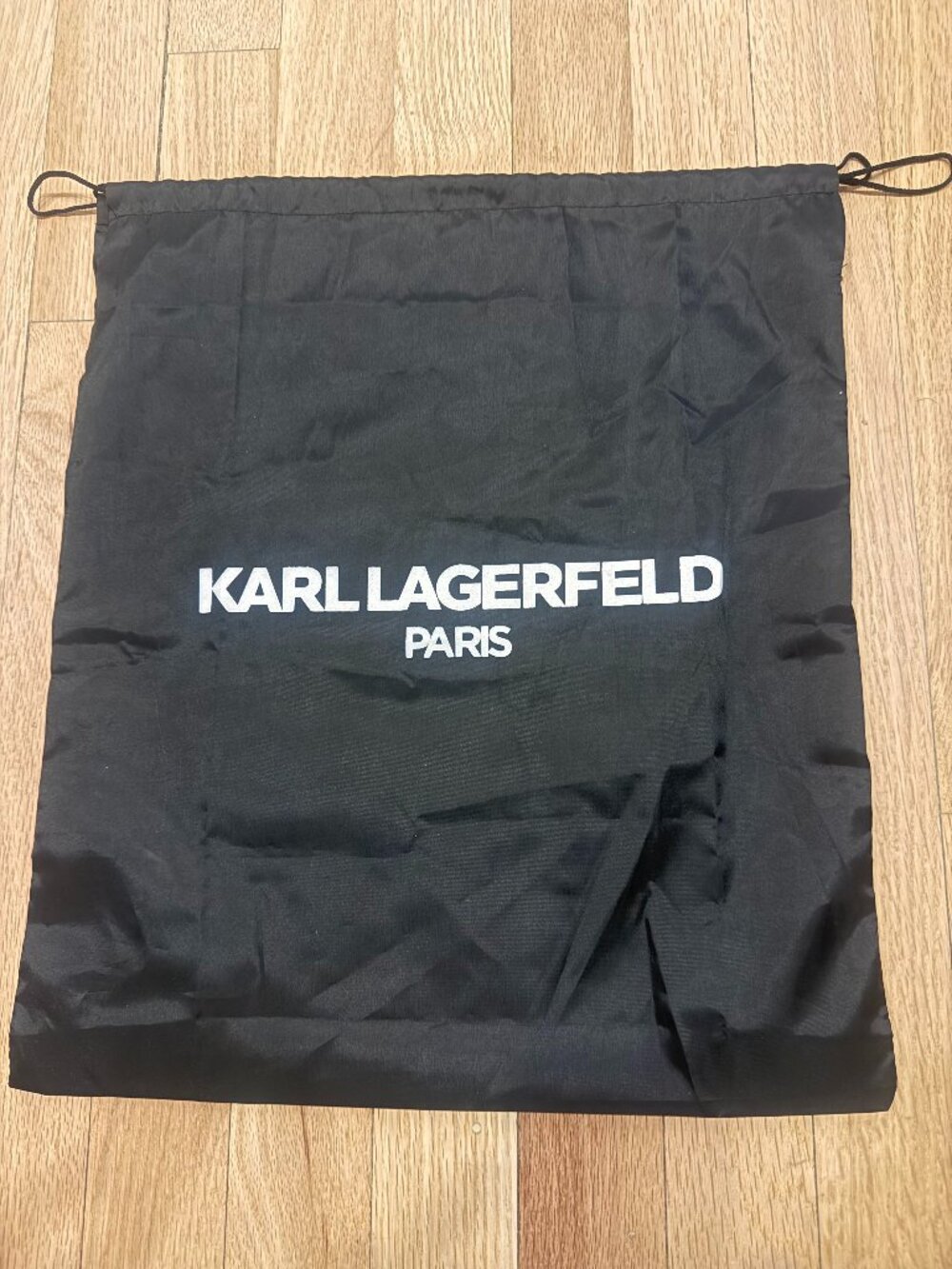 NEW KARL LAGERFELD BLACK LARGE DUSTBAG FOR BAG 13"  X 16"